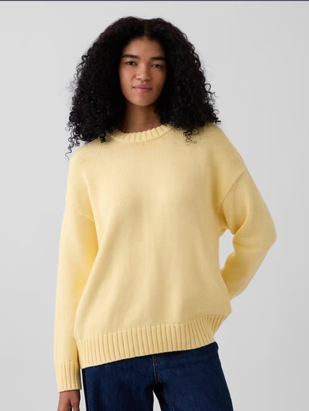 GAP 24/7 Split-Hem Crewneck Sweater - Size L